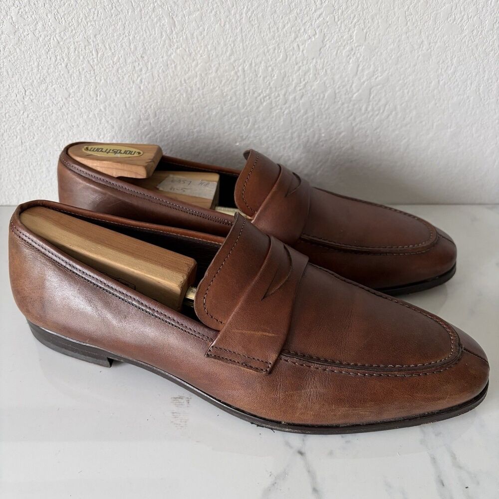 Mezlan Bradley Il Penny Loafer in Cognac Size 9